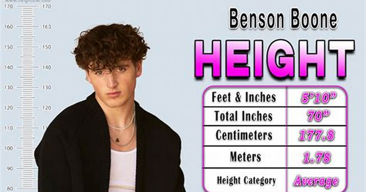 Benson Boone: Unveiling the Height of a Rising Star