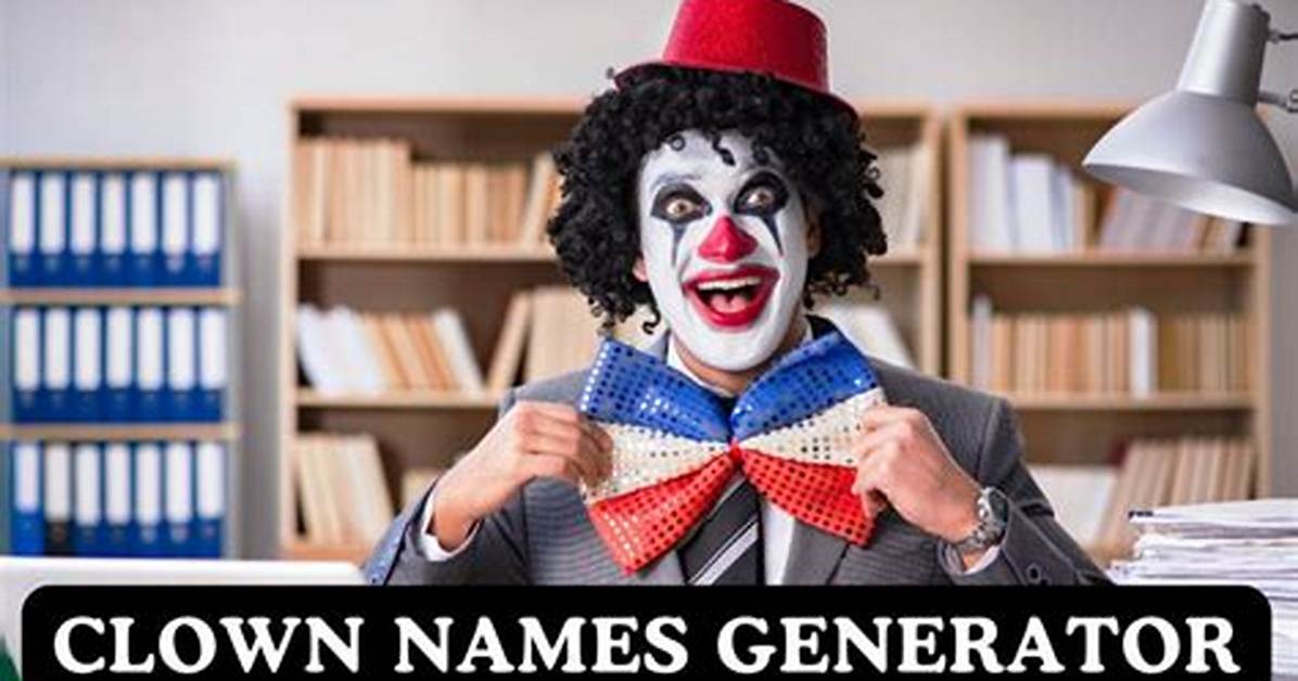 Discover the Secrets of Memorable Clown Names