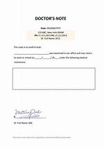 Doctors Note Templates ·