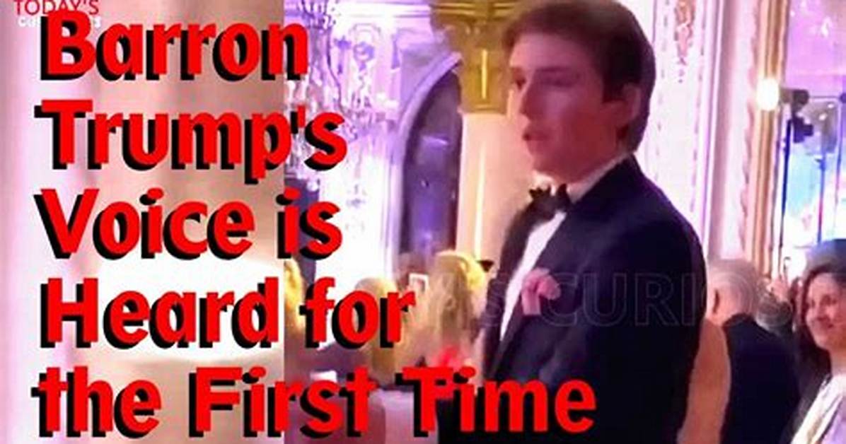 Does Baron Trump Sing? Exploring the Musical Talent of Donald Trump's Youngest Son