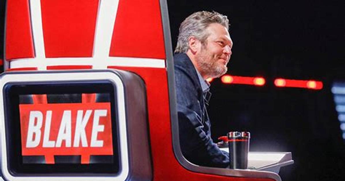 Does Blake Really Drink on the Voice and What's in His Cup? ·