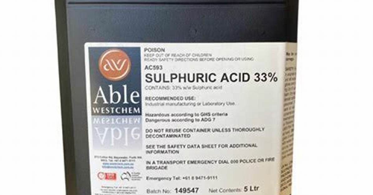 Exploring Walmart Sulfuric Acid: a Comprehensive Guide