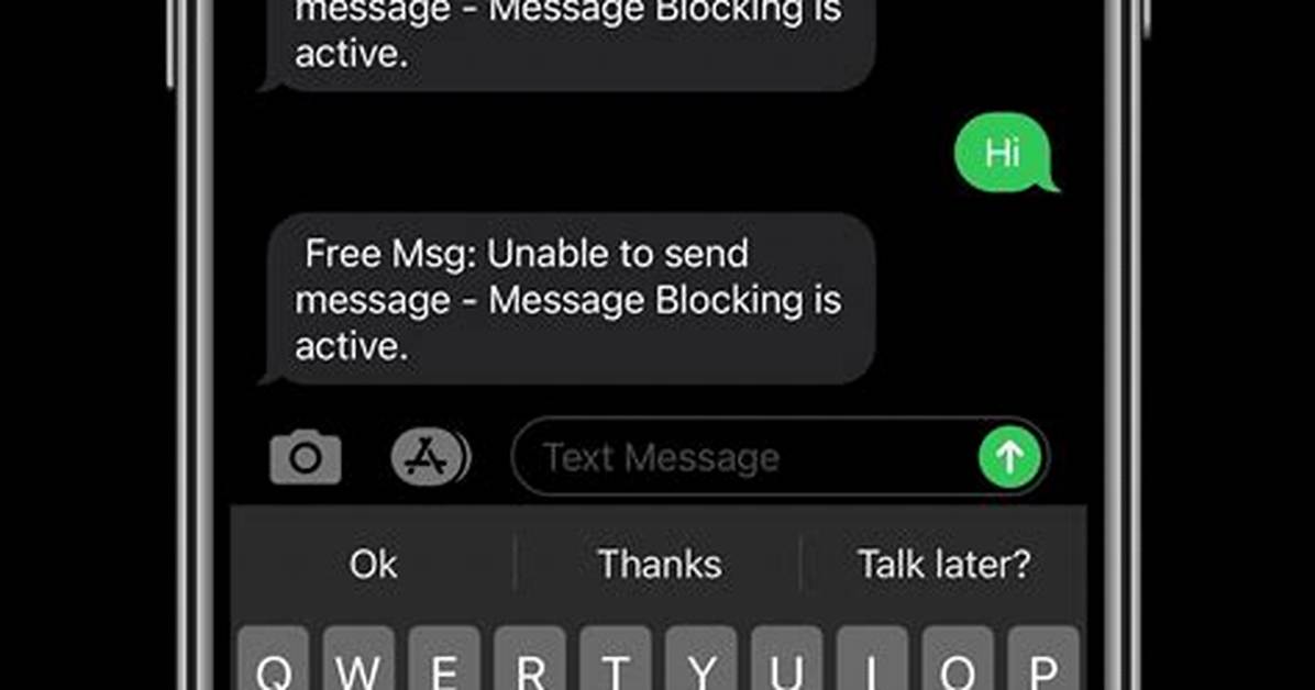 Got a Message Blocking Is Active Text? See What It Might Mean