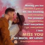 Heartfelt Whispers: Miss You So Much My Dear