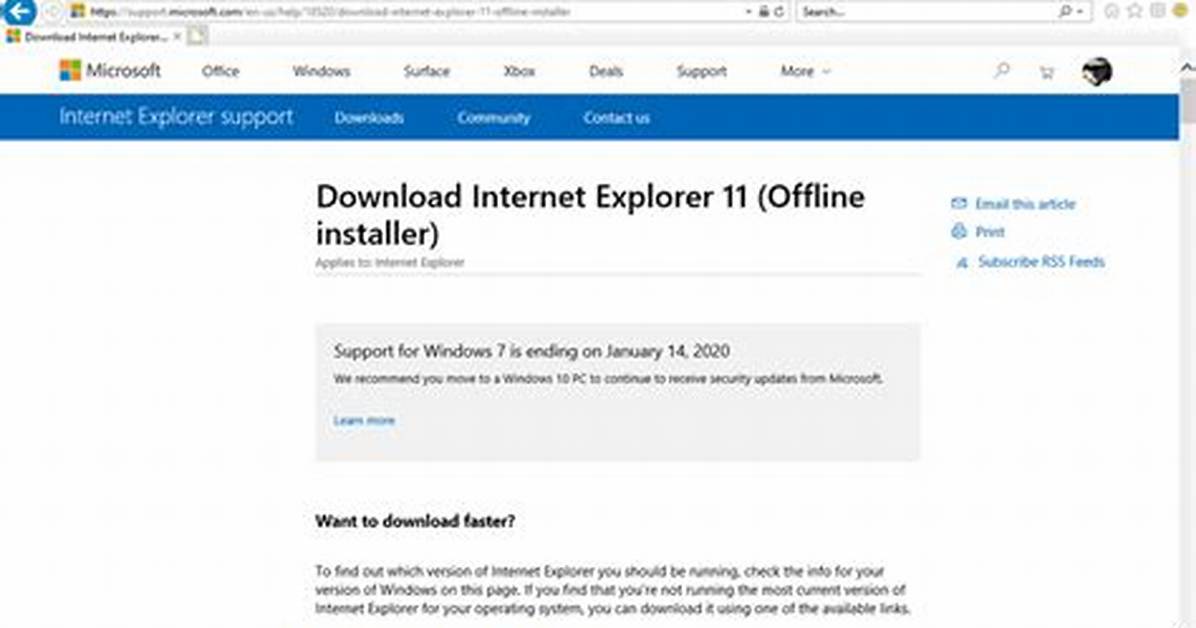 How to Update Internet Explorer