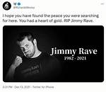 Jimmy Rave Cause of Death