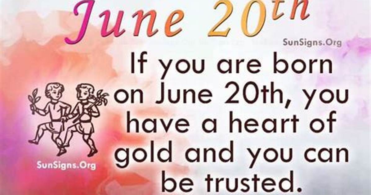 June 20 Famous Birthdays - Sunsigns. Org ·