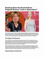 Nicole Kidman: Pregnancy Rumors Confirmed?