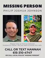 Phillip Joshua Johnson Missing