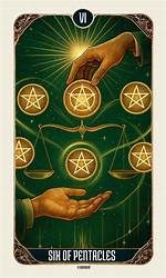 Six of Pentacles: Giving and Receiving