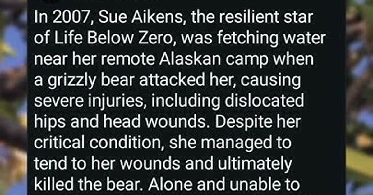 Sue Aikens: the Resilient Star of Life Below Zero