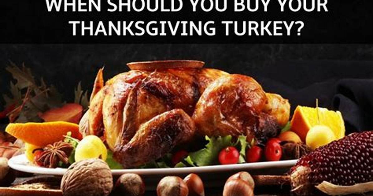 The Perfect Time to Buy Your Thanksgiving Turkey