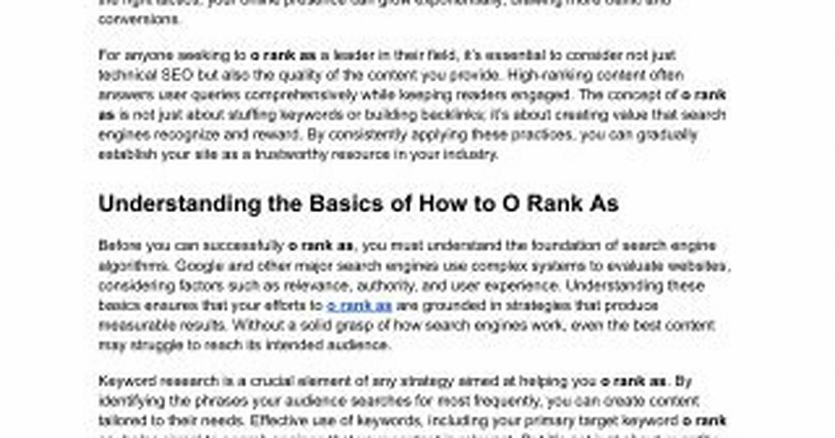 The Ultimate Guide to Understanding the Rank of Website in Google