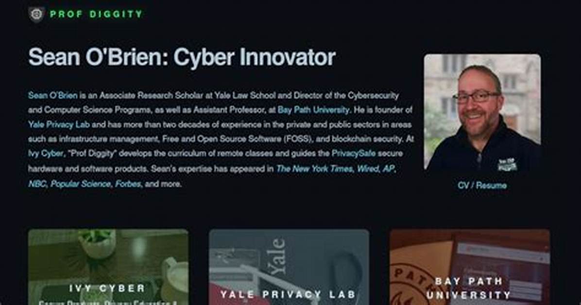 Unveiling the Cybersecurity Wizardry of Sean Van Meter
