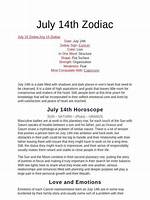 Unveiling the Mysteries of July 14 Zodiac: a Journey Through Personalities