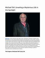 Unveiling the Mystery: Who Is Michael Tell?
