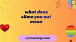 What Does Slime You out Mean